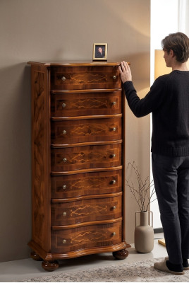 Holz Italienische Stil Möbel Luxus Braune Kommode Stil Barock Antik Stil Neu