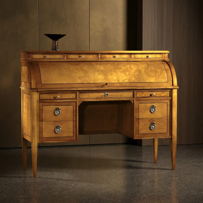 Tische Schreibtisch Büro Tisch Edle Holz Barock Rokoko Antik Stil Möbel Möbel