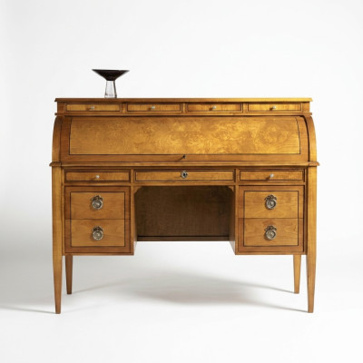 Tische Schreibtisch Büro Tisch Edle Holz Barock Rokoko Antik Stil Möbel Möbel
