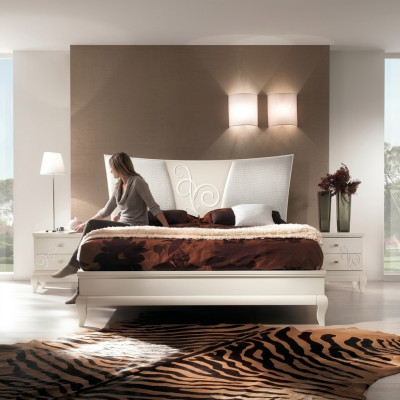 Schlafzimmer Bett Nachttisch Doppelbetten Garnitur Bettgestell Betten Set 3tlg.
