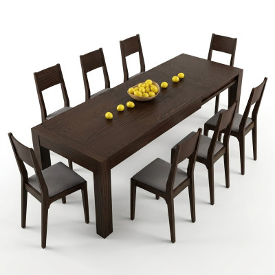 Esstisch Ausziehbarer Tisch Tische Esstische Möbel XXL Holz Design Modern Neu