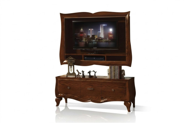 Lowboard rtv Schrank Sideboard Schrank tv Holz Klassisch Kommode Design Neu