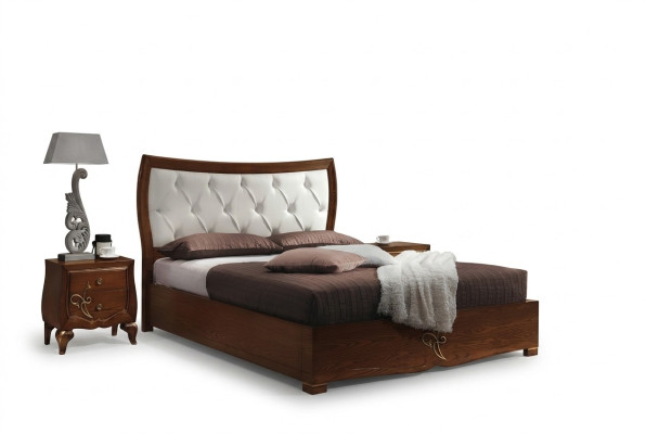 Schlafzimmer Bett Nachttisch Betten Gruppe Holz Doppel Design Garnitur Set 3tlg