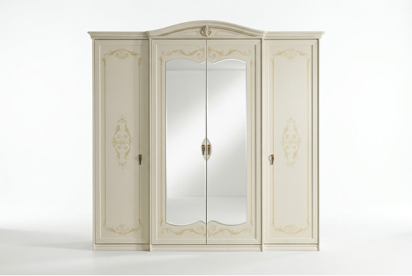 Kleiderschrank Schlafzimmer Schränke Möbel Holz Einrichtung Weiss Spiegeln Neu