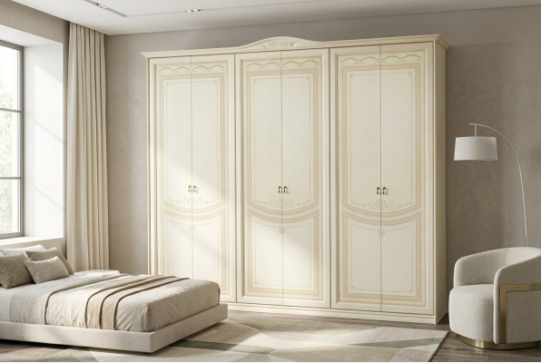 Kleiderschrank Schlafzimmer Möbel aus Naturholz Kleiderschränke Design Weiß Neu