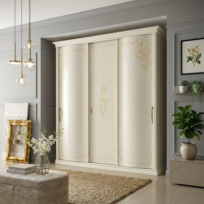 Schlafzimmer Kleiderschrank Schrank Holz Wohnzimmer Möbel Weiß Schränke Italien