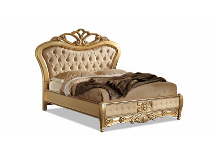 Bett Chesterfield Gold Betten Barock Massivholz Gold Doppelbett Design Möbel