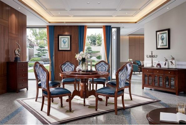 Esszimmer Runde Tische Esstisch Design Tisch Möbel Massivholz Luxus