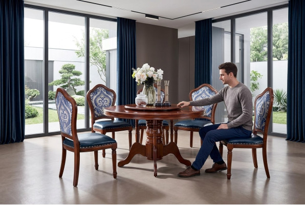 Esstisch + 6x Stühle Esszimmer Set Essgruppe Tisch Möbel Design 7tlg