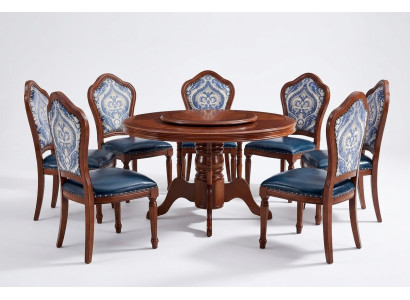 Essgarnitur Tisch Essgruppe 6 Stühle Lehnstühle Esszimmer Gruppen Holz