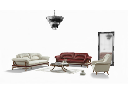 Luxus Garnitur Set Sofagarnitur 3+3+1 Sitzer Sofa Sessel 3tlg. Sets