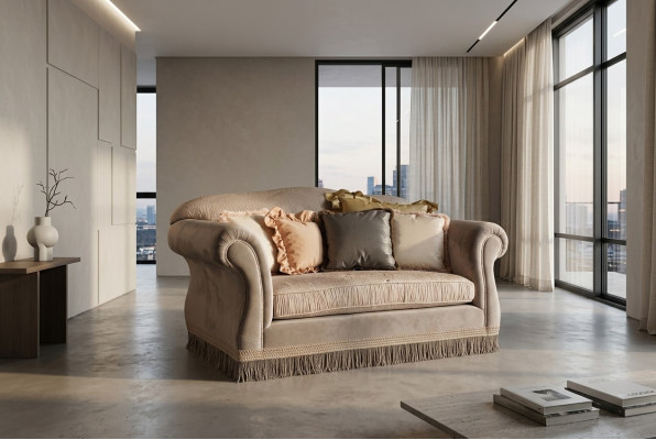 Design Zweisitzer Möbel 2 Sitzer Sofa Couch Polster Italienische Möbel Neu