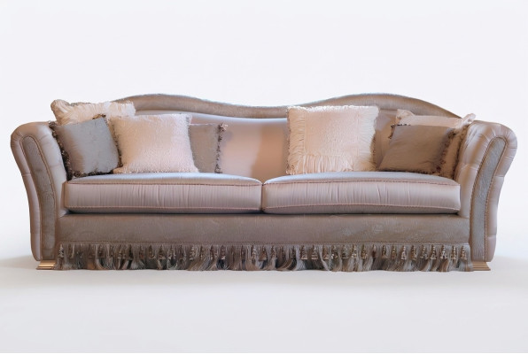 Chesterfield Klassischer Dreisitzer Sofa Wohnlandschaft Textilsofa 3 Sitz Neu