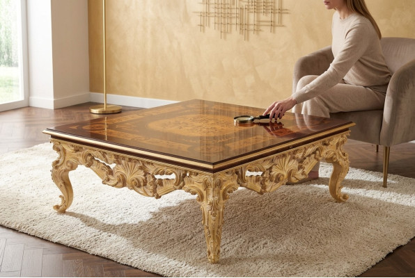 Tisch Wohnzimmer Couchtische Beistell Tische Holz Holz Beistelltisch Italien Neu