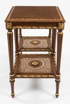 Couchtisch Beistelltisch Barock Rokoko Tisch Echtholz Möbel Tische Italien Neu
