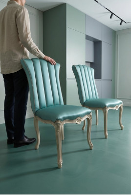 Esszimmer Stuhl Luxus Wohnzimmer Italienische Möbel Lehnstuhl Barock Rokoko Neu