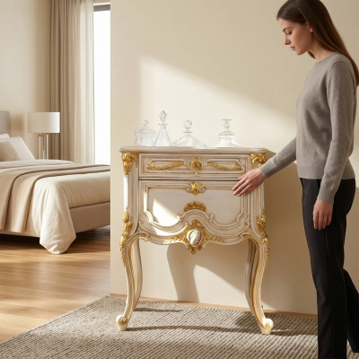 Nachttisch Sideboard Design Einrichtung Lowboard Kommoden Italienische Möbel Neu