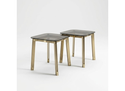 Metall Glas Tisch Vintage Beistelltisch aus Echtem Material Metall Wohnzimmer
