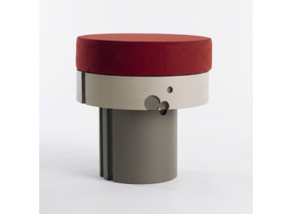 Pouf Fußhocker Sitz Hocker Polsterhocker Sitzhocker Edler designer Sitzbank Neu