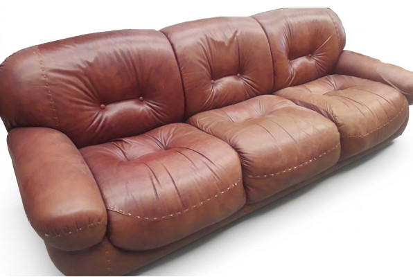 Chesterfield Klassischer Dreisitzer Sofa Wohnlandschaft Textilsofa 3 Sitz Couch