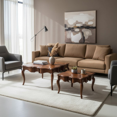 Couchtisch Wohnzimmer Möbel Couchtische Tisch Doppelte Tische Barock Rokoko Holz