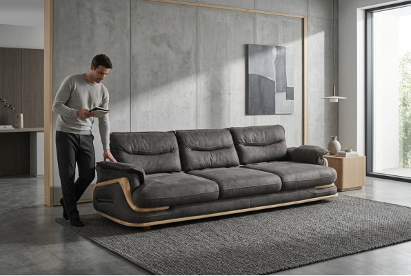 Sofa Couch Polster Dreisitzer Couchen Luxus Möbel Italienisches Design 3er Sofas