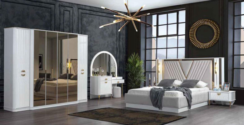 Kleiderschrank Spiegel Holzmöbel Schränke Italien für Schlafzimmer
