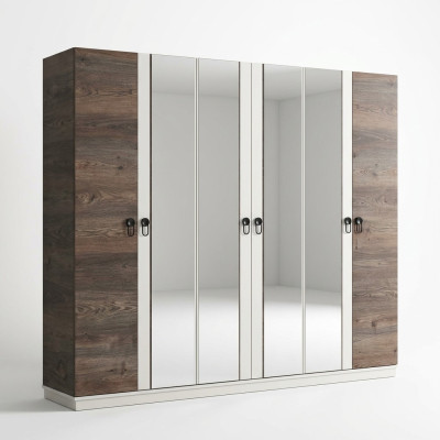Kleiderschrank Schrank Schlafzimmer Schränke Holz Möbel Italienischer Stil Neu