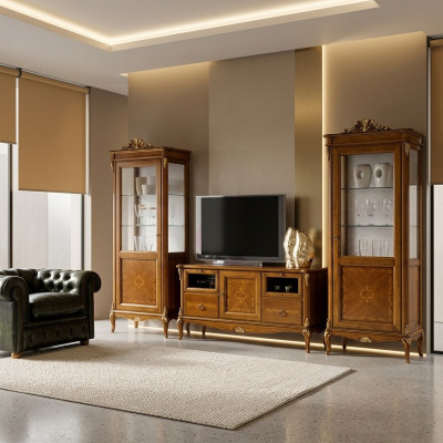 Fernseh Schrank Wohnzimmer Sideboard rtv Schublade tv italienische Barockmöbel