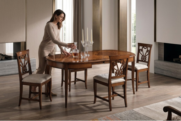 Italienische Esstische Tisch Holz Tische Möbel Esstisch Antik Stil Massivholz
