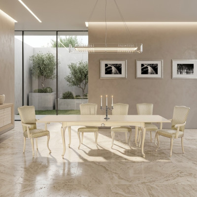 Esstisch Tisch Holz xxl Italienische Möbel Esszimmer Tische Esstische 280cm big