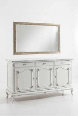 Kommoden Italienische Möbel Massiv Spiegel 2tlg Kommode Sideboard Schrank Holz