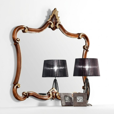 Italienischer Wandspiegel Klassischer Spiegel Möbel Holz Luxus Einrichtung Neu