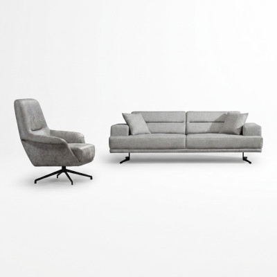 Sofagarnitur 3+1 Sitzer Garnitur Sofa Sessel Sofas Polster Couch Modern Design