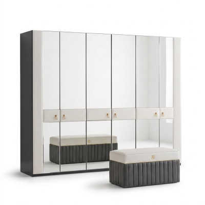 Schlafzimmer Schrank Holz Möbel Italienischer Stil Schränke Kleiderschrank Neu