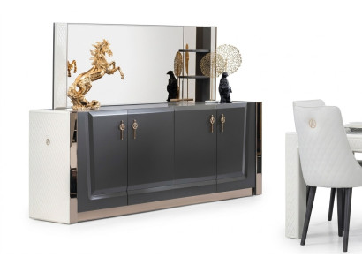 Möbel Gruppe Neu Set 2tlg. Kommode Spiegel Kommoden Schrank Luxus Regal Konsole