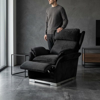 Moderner Relaxsessel Sessel Stuhl mit Lounge-Mechanismus Funktionssessel Möbel