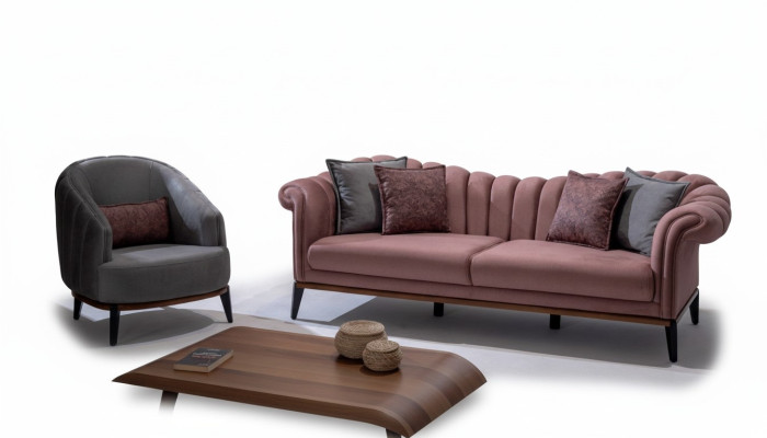 Designer Couchen Sofas Garnitur Sofa 3 Sitzer + 1 Sitzer Sofagarnitur Polster