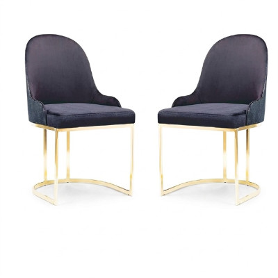 Ess Zimmer Möbel Set 2x Stuhl Luxus Neu Blau Elegant Modern Stuhl Holz