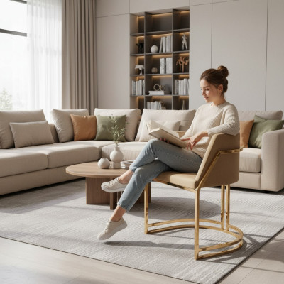 Luxus 1x Stuhl Esszimmerstuhl Lehnstuhl Wohnzimmerstuhl Polsterstuhl