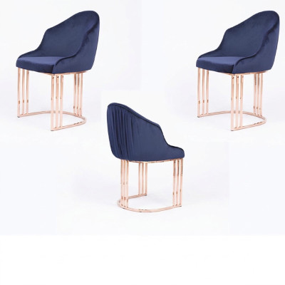 Designer Lehn Sitz Sessel luxus Ess Zimmer 2x Stühle Polster Textil