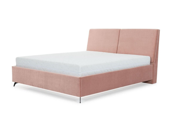 Bett Rosa Schlafzimmer Holz Möbel Textil Hotel Betten Art déco Stil