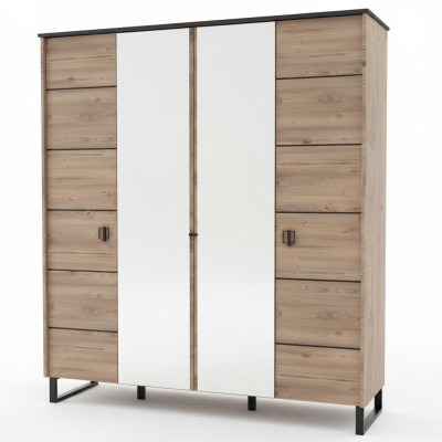Kleiderschrank Braun Jugend Schlafzimmer Schrank Kinderzimmer Design Modern Neu