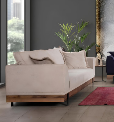 Sofagarnitur 331 Sitz Sofas Couch Polster Holz Sitzcouch Textil