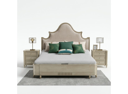 Schlafzimmer Design Bett Set Garnitur Betten 2x Nachttisch 3tlg. Möbel Komplett