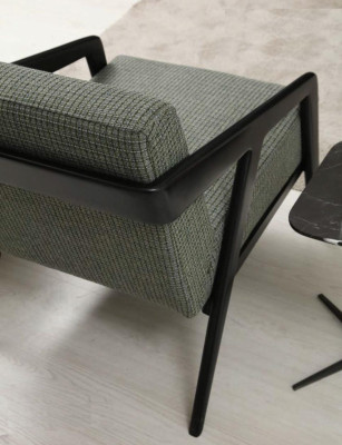 Sessel Sitzer Wohnzimmer Stoff Polyester Stil Modern Design Luxus