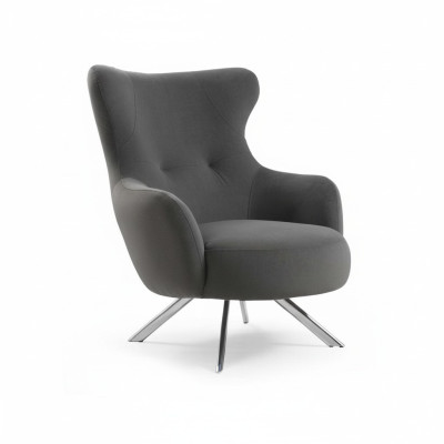 Sessel Ohrensessel Luxus 1 Sitzer Einsitzer Polster Sitz Designer Stoff Modern