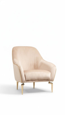 Sessel Einsitzer Luxus Polster Sitz Designer Textil Sitz Stoff Modern