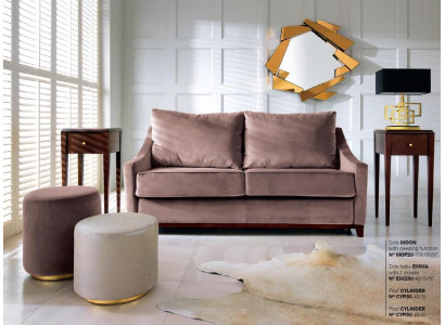 Wohnzimmer Set Sofa Couch Beistelltisch Hocker Sofas Couchen Möbel Textil 3tlg.