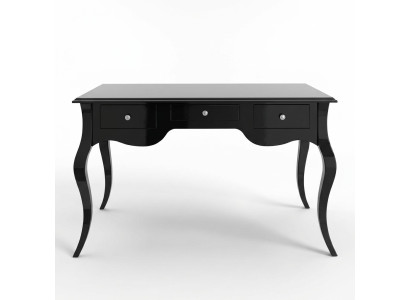 Schwarzer Schreibtisch Büro Stil Tisch Schreibtische Barock Rokoko Holz Tische